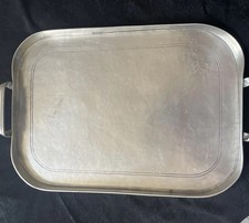 Arte Italica Marinoni Rectangular Pewter Tray 14.5”x 21.5 (w/ Handles) Italy  95 picture