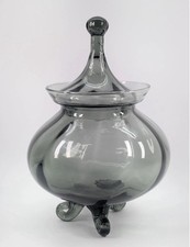MCM Apothecary Candy Jar Empoli Italy Smokey *GLOWS* picture