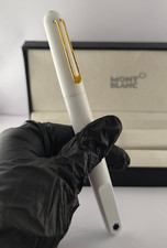 Montblanc Meisterstuck White Body & White Clip | Fountain Pen - Empty Refill picture