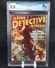 Dime Detective Magazine #238 CGC 2.5 GD+ Vintage Crime Pulp May 1949 Vol 60 #1 picture