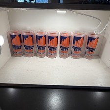 Vintage Original 1964-65 New York World's Fair Set 7 Souvenir Glasses Retro MCM picture