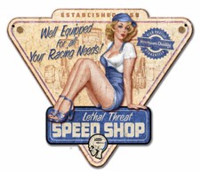 PINUP GIRL LETHAL THREAT SPEED SHOP 14