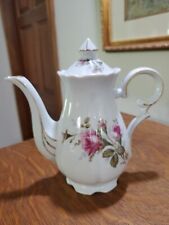Moss Rose China Teapot Marked 8 Inches Good Condition picture