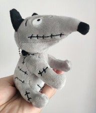 Disney Rare Tim Burton Frankenweenie Plush Sparky Dog Toy key chains 18cm picture