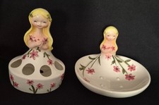 VINTAGE IRICE TEEN LIPSTICK HOLDER VGUC AND SOAP / TRINKET DISH MINT SET LABELED picture