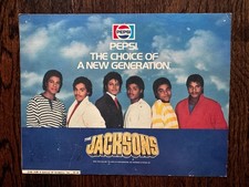 VINTAGE 1984 The Jacksons Pepsi The Choice Of A New Generation 8x10 Ad Poster picture
