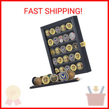 Jinchuan Military Challenge Coin Display Case Lockable Cabinet Rack Holder Shado picture