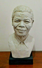 NELSON MANDELA BUST -- Statue Figure Sculpture apartheid black rights freedom  picture