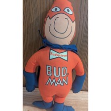 Vintage 70s Budweiser Bud Man Plush Doll 15