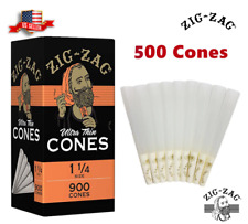 Zig-Zag® Ultra Thin Paper Cones 1 1/4 Size 500 Pack &  US picture
