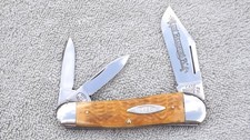 1992  CASE XX CLASSIC  HONEY BONE  BIG SERPENTINE WHITTLER KNIFE  BRADFORD ETCH picture