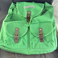 New Underberg German Original vintage-style Backpack Green Canvas 17
