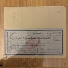 Antique bank item bank note 1895 picture