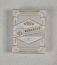 Monarchs Theory 11 White Gold High Quality Playing Card Deck  picture