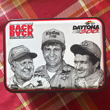 Kodak Daytona 500 Winners Advertising Tin w/ 3 Toy Race Cars, 1990s picture