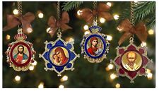 Christmas Ornaments Virgin Mary Jesus Christ Saint Nicholas Icon Pendants picture