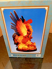 Vintage 2002 Eleco Chambord Fiber Optic Rooster Lighted Figurine w Box picture