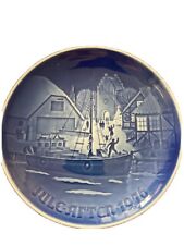 1976 B & G Bing & Grondahl Christmas Welcome Christmas Plate Jule After Denmark picture