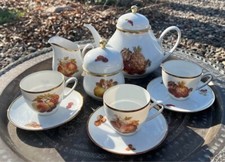 Vintage German HUTSCHENREUTHER HOHENBERG Olivia 1963 Porcelain Tea Set picture