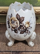 VTG Inarco Porcelain Footed Cracked Egg Floral Vase, 5