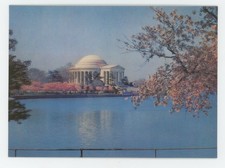 Jefferson Memorial in Early April 1960's Asahi Lenticular 3-D Postcard Great 3-D picture