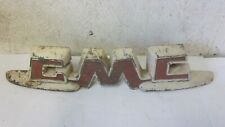 1950’s GMC Pick Up Truck Vintage Hood Grill Ornament Emblem Rustic Shows Wear  picture
