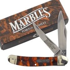 Marbles Imitation Tortoise Shell Handle Copperhead Pocket Knife MR610 picture
