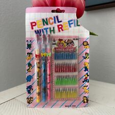 3 Vintage Pop A Point Pencils With 48 Refill Pieces New in Package Unbranded picture