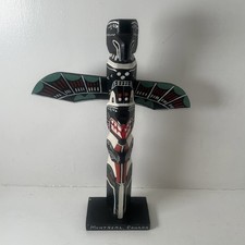 Vintage Hand Carved Manitoulin Indian Handicraft - Painted Montreal Canada picture