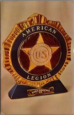1972 Ezra Brooks American Legion 53rd Anniversary Decanter Postcard picture