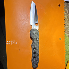 Spyderco P'Kal smock Carbon Fiber Handle Stainless Plain Wharncliffe picture