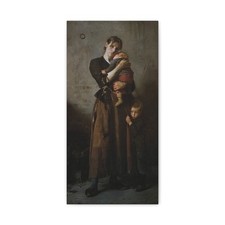 Frants Henningsen (1850-1908) Abandoned 1888 - Canvas Wall Art picture