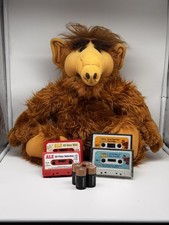 Vintage Talking ALF Cassette Player Plush Doll + 4 Tapes Works Needs Repair picture