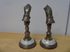 Antique 1889 Praying Hands Letter Clip Holder Brass Mother of Pearl picture