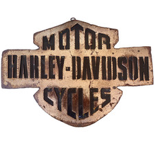 Harley-Davidson Rustic Metal Steel Sign Bar Shield Logo 13