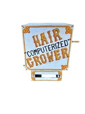 Vintage Carnival Amusement 'Computerized Hair Grower' Box - Owned by Mike Wolfe picture