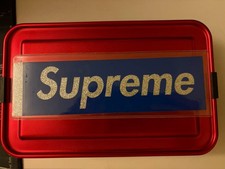 Supreme box logo bogo sticker glitter blue Authentic  Rare picture