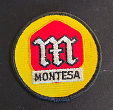 Montesa Embroidered Round Motorcycle Patch Yellow/Red/Black Logo picture
