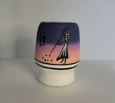 Judy Bikhorse Navajo Pottery  Small Vase / Planter Desert  Sunset Tribal Natura picture