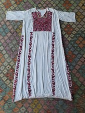 PALESTINIAN PALESTINE DRESS  EMBROIDERY ANTIQUE TRADITIONAL ARAB FABRICE picture