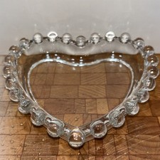 Vintage Candlewick  Heart Shaped Trinket Dish Imperial picture