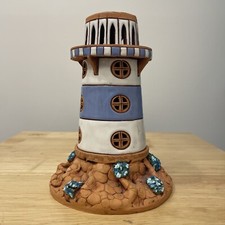 Maribor Kunstgewerbe Lithuanian Clay Light House - MISSING TOP PIECE picture