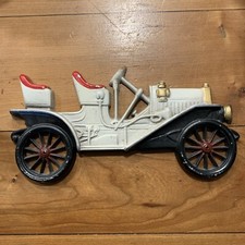 VINTAGE White 1910 BUICK Cast Aluminum WALL PLAQUE Midwest Metal Car Decoration picture