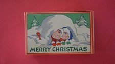 Vintage 1930's Christmas Candy Box Snow Babies picture