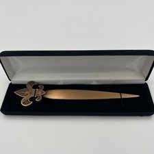 Vintage Boy Scouts of America BSA Eagle Fleur De Lis Letter Opener w/ Case picture