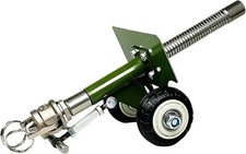 Stainless steel mini cannon model with recoil mechanism, desktop decoration picture