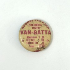 Vintage Columbia River Van-Gatta Hydroplane Event Pin Button Vancouver, WA picture