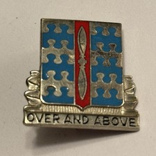 Over And Above 46th Aviation Battalion Distinctive Unit Insignia DUI Lapel Pin  picture