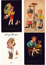 CHILDREN FANTASY Mostly ARTIST SIGNED 100 Vintage Postcards (PART 13.) (L6160) picture
