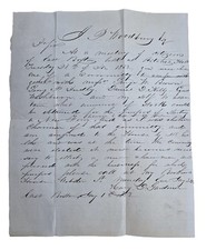 1852 antique LETTER re NEW FERRY EAST BOSTON HENRY D. GARDINER jp woodbury esq picture